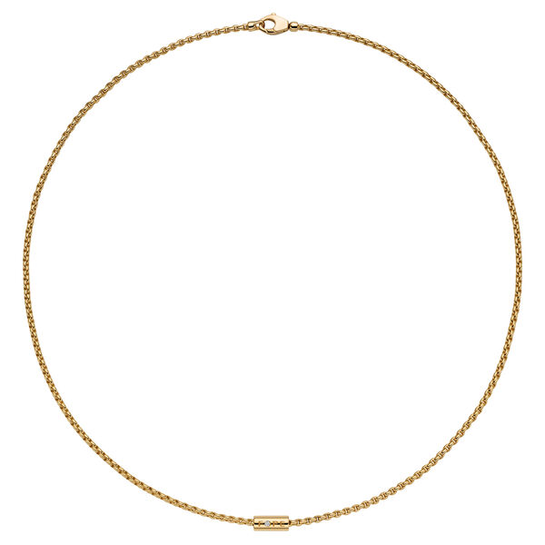 Aria Yellow Gold and Diamond Necklace